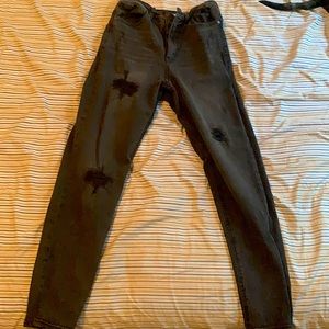 NOBO, black, ripped, jeans